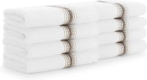 Miniatura 25 de Aston & Arden Aegean - Paquete de 4 toallas de mano de gran tamaño, ultra suaves, gruesas y absorbentes, 100% algodón turco hilado en anillo