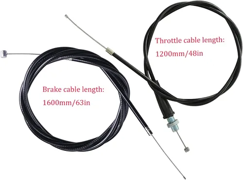 Miniatura 4 de Manija izquierda derecha y palanca de freno izquierda, cable de freno, cable del acelerador y abrazadera del acelerador, kit de palanca de freno