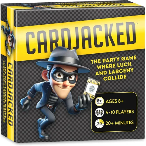 CARDJACKED - Divertido juego de cartas para familias | Juegos de cartas de fiesta para adultos | 8-12 minutos de tiempo de juego | Juego de cartas