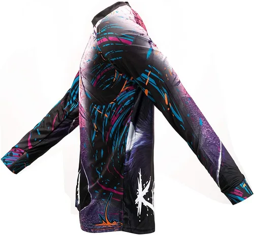Miniatura 4 de JPOJPO Camiseta de ciclismo para hombre, camiseta de manga larga, para bicicleta de montaña, motocicleta, ropa anti-UV