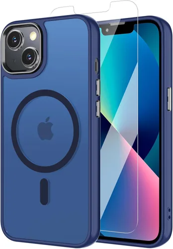 Miniatura 121 de Funda para iPhone 11 con protector de pantalla, compatible con MagSafe, ultra delgada, translúcida, mate, a prueba de golpes, color negro