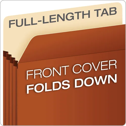 Miniatura 4 de Bolsillos de archivo expandibles Pendaflex, tamaño carta, redope, expansión de 3.5", reforzados con material DuPont™ Tyvek®, redope, 25 por caja