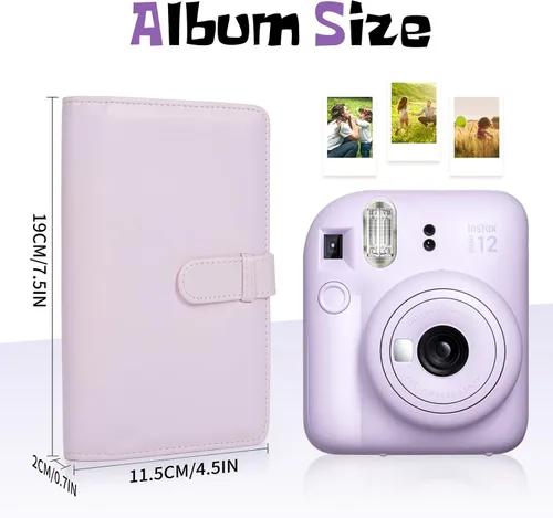Miniatura 2 de Phetium Mini álbum de fotos de 108 bolsillos para película Fujifilm Instax Mini, Polaroid Snap, foto de 2x3", tarjeta de foto Kpop, libro álbum tipo