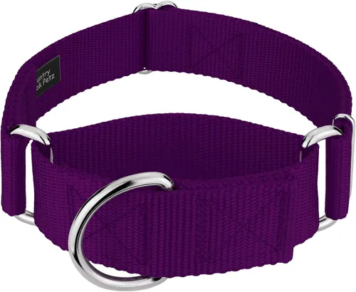 Miniatura 31 de Country Brook Petz - Collar para perro de nailon resistente Martingale de 15 colores (extra grande, 1 1/2 pulgadas de ancho, azul océano)