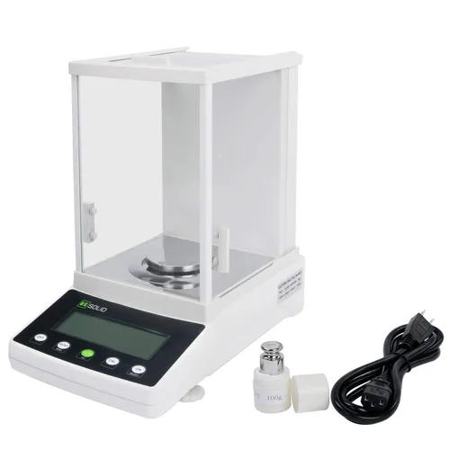 Miniatura 2 de U.S. Solid Balanza de precisión de 1 mg - Báscula de precisión de laboratorio analítico de 21.16 oz con sensor electromagnético, 0.00 oz x 21.16 oz