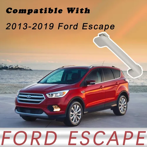 Miniatura 3 de TQPONLY Agarraderas de Agarre Interiores Compatibles con Accesorios Ford Escape 2013-2019 Lado Delantero Reemplaza 7S7Z-5831406-AA Manija