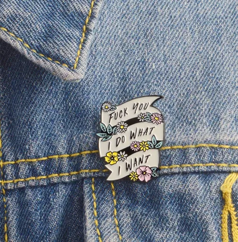 Miniatura 3 de Flairs New York - Broche de solapa esmaltado hecho a mano, I Do What I Want