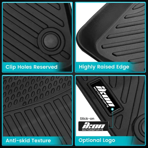 Miniatura 3 de FREEMOTOR802 Compatible con alfombrillas de piso BMW Serie 3 Sedan G20 RWD 2019-2024, forro de alfombras moldeadas 3D negras de primera fila