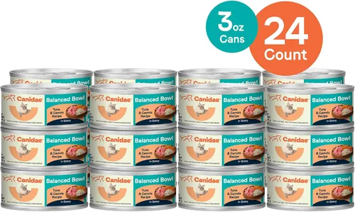 Miniatura 7 de Canidae Balanced Bowl - Comida húmeda para gatos, receta de atún y zanahorias, 3 onzas (caja de 24)