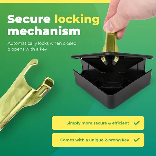 Miniatura 4 de Estaciones de cebo para ratones LockBait Pro Paquete de 6 cajas de cebo para ratones para uso en exteriores Estaciones de cebo para ratones