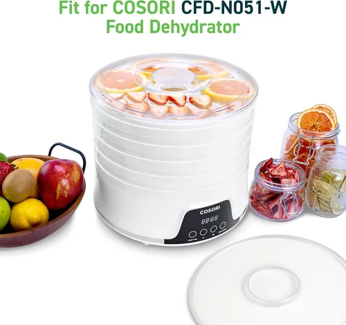 Miniatura 2 de Cosori Accesorios para deshidratadores de alimentos, hojas de rollo de cuero de frutas para 5 bandejas CFD-N051-W solamente, sin BPA, CFD-FR051-WUS
