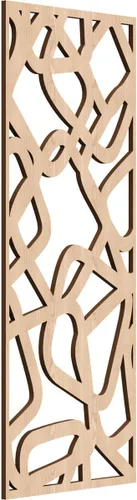 Miniatura 126 de Acme Paneles de pared decorativos de madera con calado, 9 3/8 pulgadas de ancho x 24 3/8 pulgadas de alto x 1/4 de alto, roble rojo