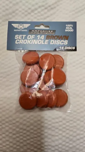 Miniatura 4 de Mayday Juegos Crokinole Discos (14 piezas), color azul Negro