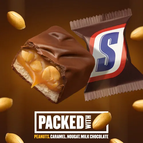Miniatura 4 de Snickers Barras de chocolate con caramelo miniatura