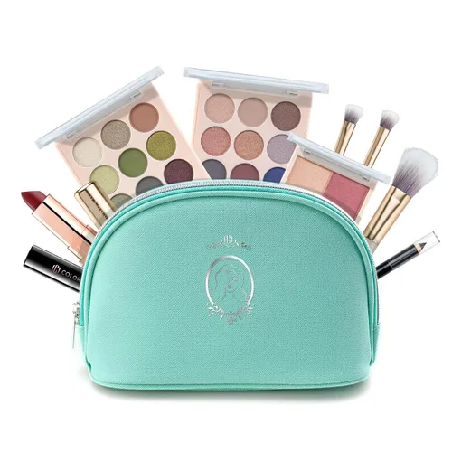 Color Nymph Kit de maquillaje todo en uno para adolescentes principiantes, juego de regalo de maquillaje con sombra de ojos, rubor, lápiz labial,