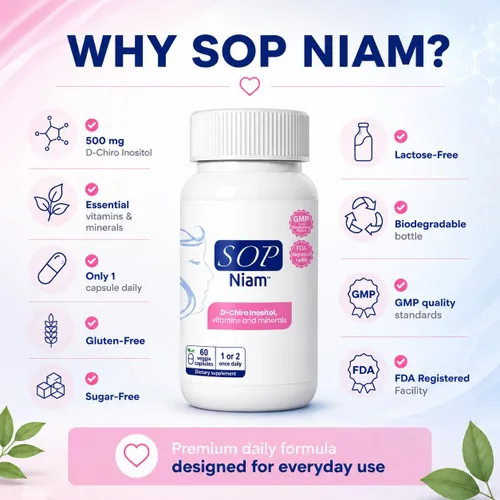Miniatura 6 de D-Chiro - Suplemento de inositol para mujer con ácido fólico, vitamina B6, B12, D3 y biotina Fórmula de bienestar diario 60 cápsulas veganas