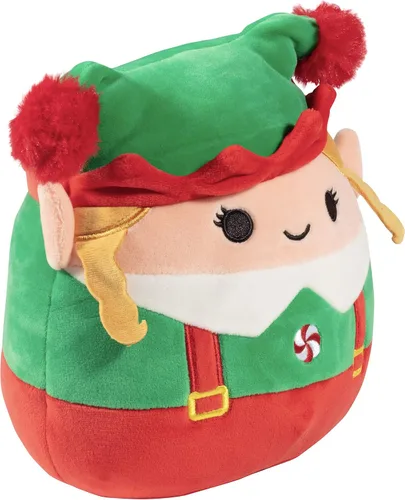 Miniatura 2 de Squishmallows Emmy The Christmas Elf original de 8 pulgadas – Peluche oficial de Jazwares – Juguete de peluche coleccionable suave y blando