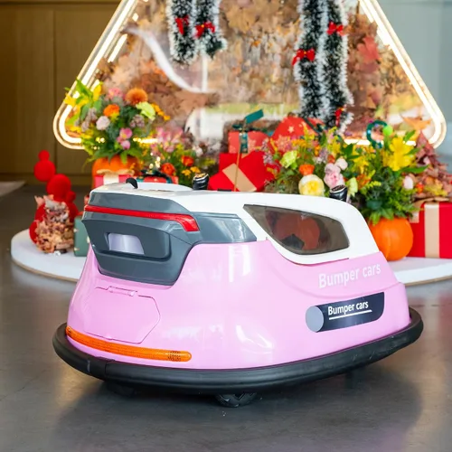 Miniatura 3 de Coche de parachoques eléctrico de 12 V para niños, juguete giratorio de 360 grados con control remoto, 2 velocidades, música Bluetooth, luces LED