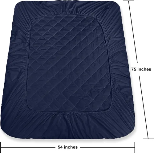Miniatura 4 de Utopia Bedding - Funda acolchada ajustada para colchón, tamaño matrimonial, protector y cubierta de colchón elástico con bolsillo profundo que se