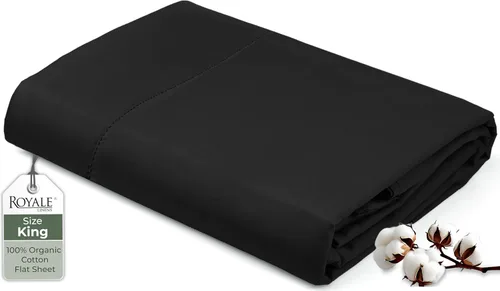 Miniatura 146 de Royale Linens Sábana encimera de tamaño individual XL 100% Algodón Orgánico – Super suave – Sábanas superiores de percal – Sábana encimera