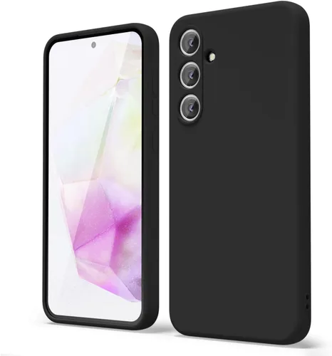 Miniatura 229 de oakxco Funda para teléfono Samsung Galaxy A12 con agarre de silicona líquida, linda delgada fina suave cubierta de gel de goma TPU lisa para mujeres