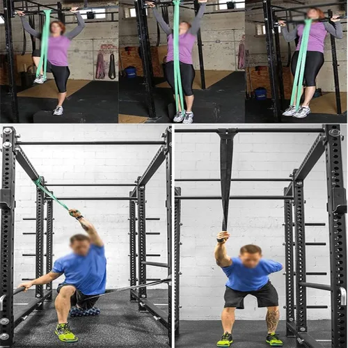 Miniatura 4 de Banda de Resistencia Gimnasio Goma Entrenamiento Elástico Ciclo de Ejercicio Fuerza Equipo de Fitness