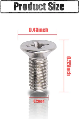 Miniatura 2 de Juego de 4 tornillos rotores de disco de frenado, tornillos de freno delantero y trasero de acero inoxidable, adecuados para modelos Honda, Hyundai