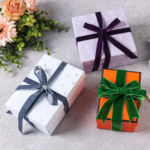 Miniatura 6 de Cinta de terciopelo negro de 1-1/2 pulgadas x 20 yardas, ideal para envolver regalos, lazos para el pelo, Navidad, decoración de fiesta de boda
