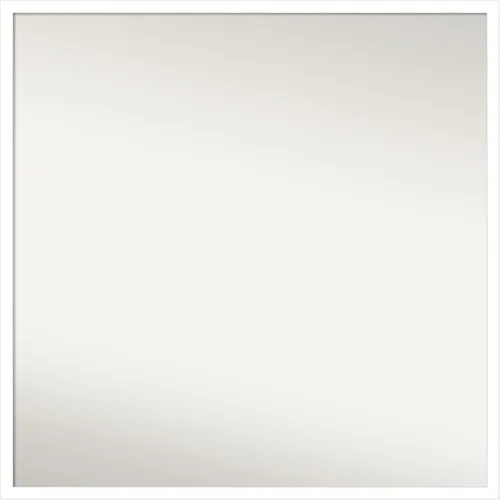 Miniatura 855 de Amanti Art Espejo de baño blanco para sobre el fregadero, 32 x 45 pulgadas, espejo de tocador rectangular blanco esbelto, marco de madera moderno