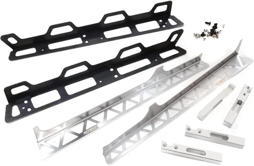 Rieles de roca de aluminio mecanizados por CNC de primera calidad modelo RC diseñados para la oruga axial SCX6