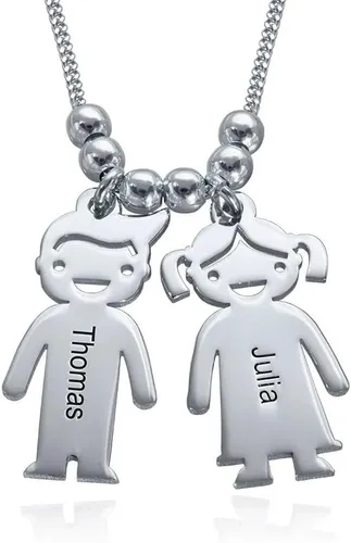 Miniatura 7 de Collar con colgante de amuleto grabado hecho a mano para niño o niña - Amuletos personalizados hechos a medida para niños - Regalo de joyería