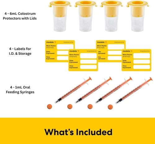 Miniatura 6 de Medela Kit de recolección y alimentación de calostro, incluye colectores de calostro y jeringas de alimentación oral, recoge, almacena y alimenta