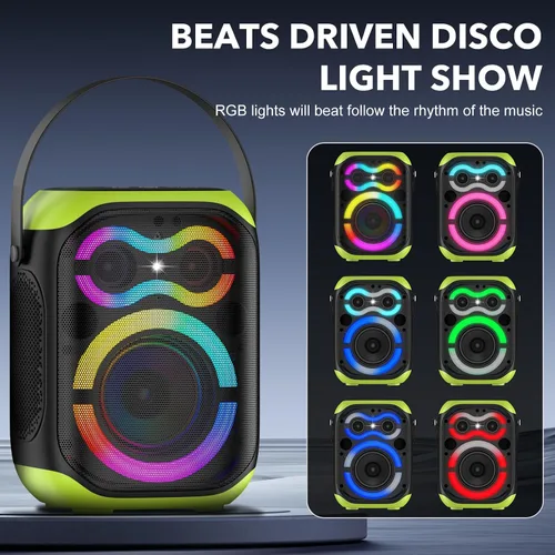 Miniatura 5 de Altavoces Bluetooth portátiles 80 W gran potente inalámbrico al aire libre fuerte estéreo sonido bajo profundo Boombox TWS altavoz de fiesta en casa