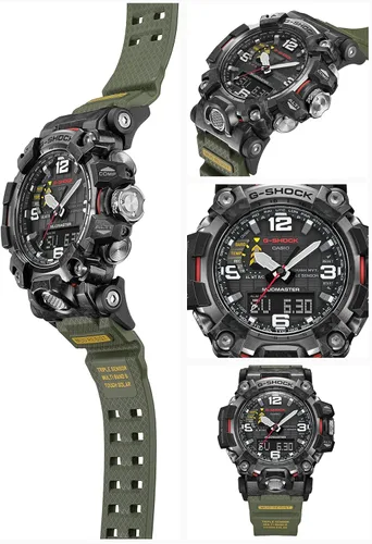 Miniatura 3 de CASIO GWG-2000-1A3JF G-Shock Carbon MUDMASTER Radio Solar Triple Sensor Enviado desde Japón