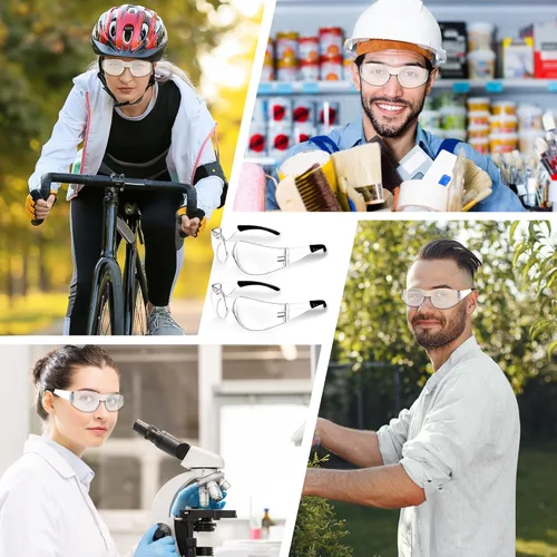Miniatura 7 de Salfboy Gafas de Seguridad Ansi Z87.1 Gafas de Seguridad Transparentes a Granel Lentes Resistente al Impacto Gafas Protectoras para Hombres