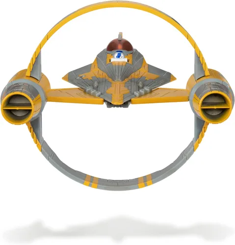 Miniatura 4 de Star Wars Micro Galaxy Squadron Anakin Skywalker's Jedi Starfighter - Vehículo de clase Starfighter de 5 pulgadas con dos accesorios de micro figura