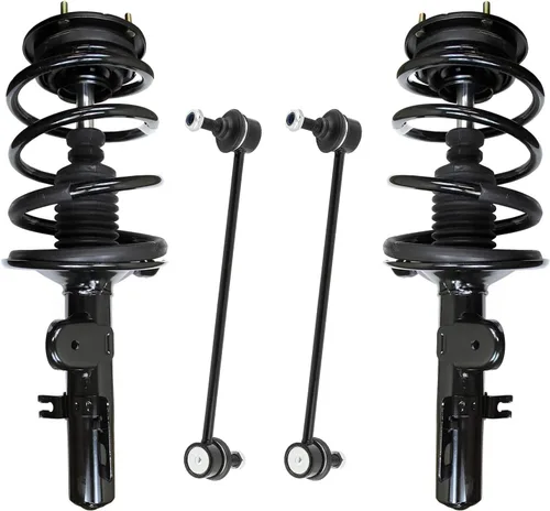 Miniatura 32 de Detroit Axle - Kit de puntales delanteros 2WD para Ford F-150 2005-2008 Lincoln Mark LT 2005-2008, 2 puntales con muelle helicoidal, 2 enlaces