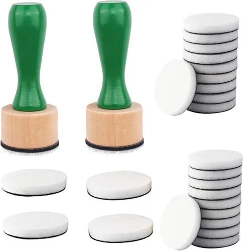 Miniatura 8 de Juego de 129 mini herramientas de mezcla de tinta, incluye 3 mini herramientas de mezcla de tinta y 86 almohadillas de espuma de repuesto, 40 discos
