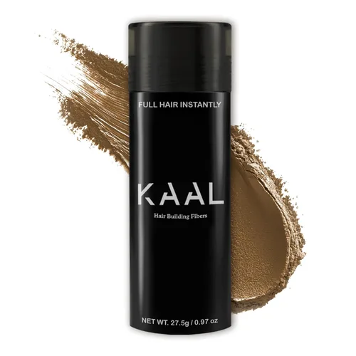 Miniatura 10 de KAAL Polvo de fibra capilar (0.97 oz, caoba), relleno de pelo de botella recargable para ocultar áreas de adelgazamiento, para hombres y mujeres