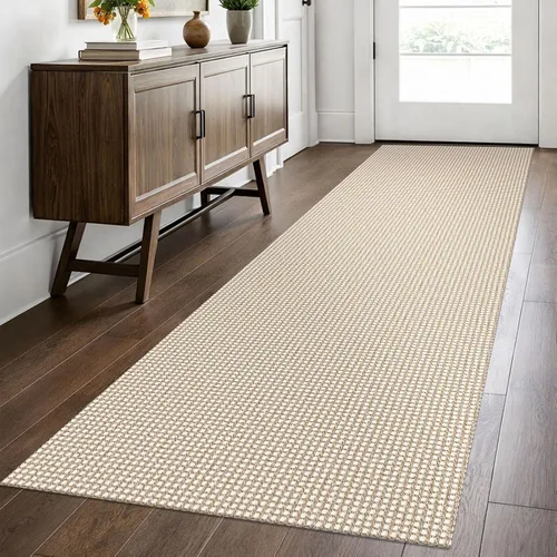 Miniatura 166 de EARTHALL Alfombra de pasillo 3x14 pies, alfombras lavables extra largas para pasillos, tejidas, antideslizante, alfombra trenzada para entrada