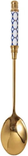 Miniatura 14 de Cucharas de café de acero inoxidable chapadas en oro, cucharaditas de acero inoxidable, cuchara de cerámica, cuchara de té y café para postre