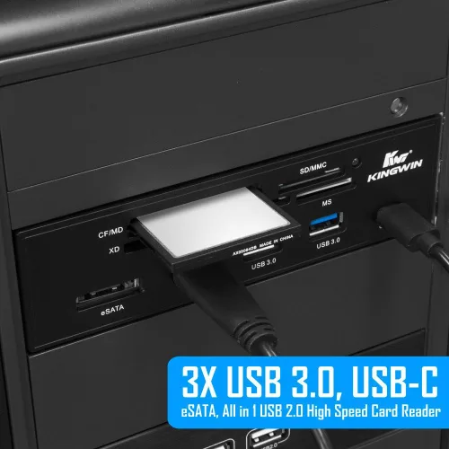 Miniatura 3 de Controlador de refrigeración KingWin, Negro