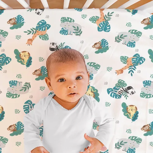 Miniatura 3 de El juego de ropa de cuna de 3 piezas de The Peanutshell para niños y niñas - Decoración de cama de guardería para recién nacidos, bebés y niños