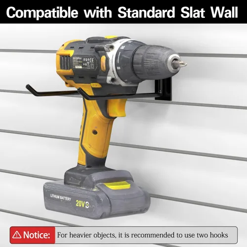 Miniatura 4 de 3-H Accesorios para pared de listones 30 piezas, ganchos y perchas de 3/5/7 pulgadas, ganchos de pared de listones resistentes, accesorios Proslat