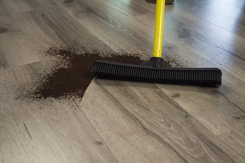Miniatura 5 de FURemover Escoba de goma original para pelo de mascota con escoba, con mango telescópico de 58 pulgadas para alfombras, azulejos y madera dura