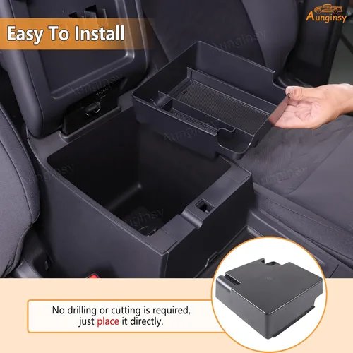 Miniatura 3 de Aunginsy Caja de almacenamiento para reposabrazos compatible con Nissan Frontier 2022-2024 2025 para camioneta pickup consola central, bandeja