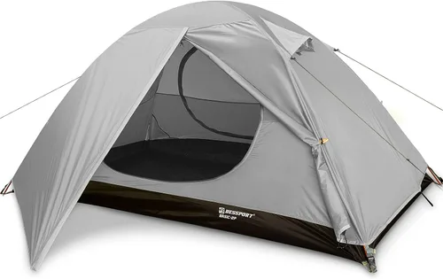 Miniatura 9 de Bessport Tienda de campaña para 1/2 persona, impermeable, dos puertas, tienda de mochilero, fácil instalación, ligera, para exteriores, senderismo