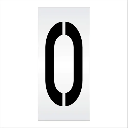 Miniatura 4 de Plantillas de pavimento – Plantilla de número único de 36 pulgadas (ancha) – 0-36 pulgadas x 16 pulgadas x 1/8 pulgadas (128 mil) – Grado profesional