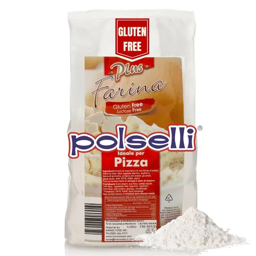 Harina sin gluten, harina de pizza, sin lactosa, 2.2 libras, todo natural, mezcla de harina y almidón multiusos, para hornear pizza, pan y pasta,