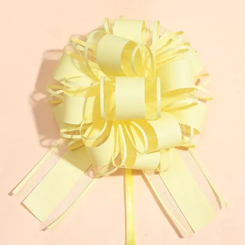 Miniatura 15 de 6 piezas de lazos de tirar, lazo de regalo verde frijol, 6 pulgadas, Navidad, fiesta, regalo de cumpleaños, boda, lazos de cinta para envolver cajas